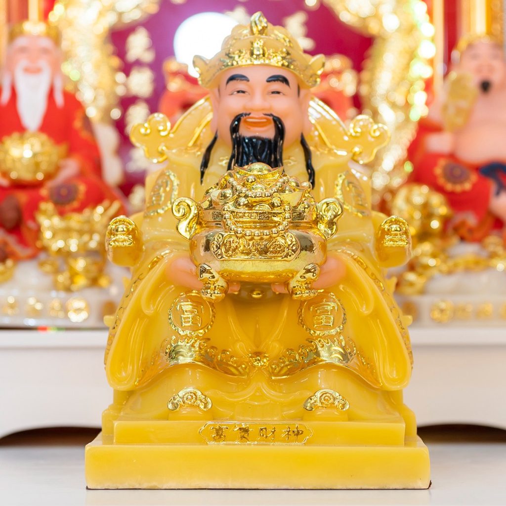 Tượng Thần Tiền (Thần Phát) bằng đá thạch anh 25cm nhập khẩu Đài Loan Cao Cấp Tượng Thần Tiền (Thần Phát) bằng đá thạch anh 25cm